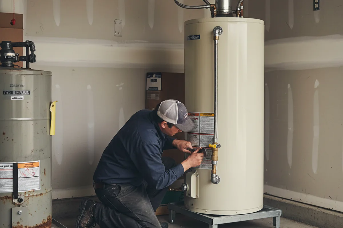 Water heater and shutoff valve replacement in Paradise