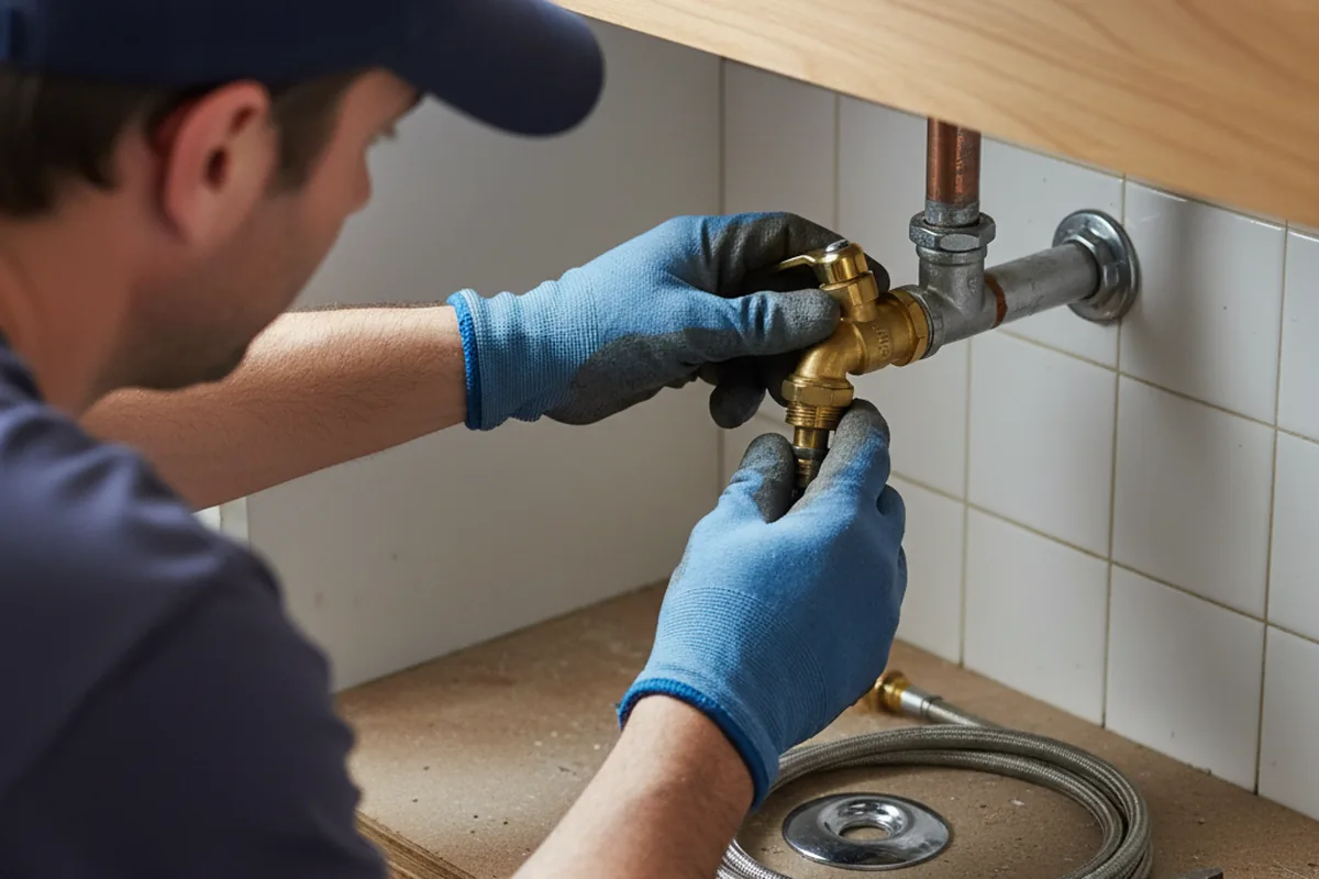 Shutoff valve and fitting work during Faucet and Fixture Repair in Paradise